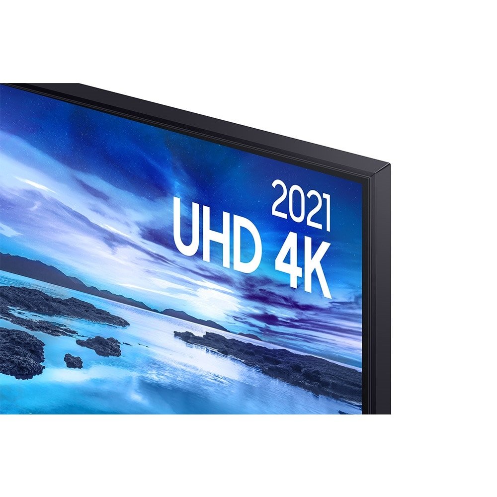 Smart TV 75" Samsung UN75AU7700GXZD 4K UHD HDR Crystal com Wi-Fi, 1 USB, 3 HDMI, Alexa Built In, Tela sem Limites, 60hz