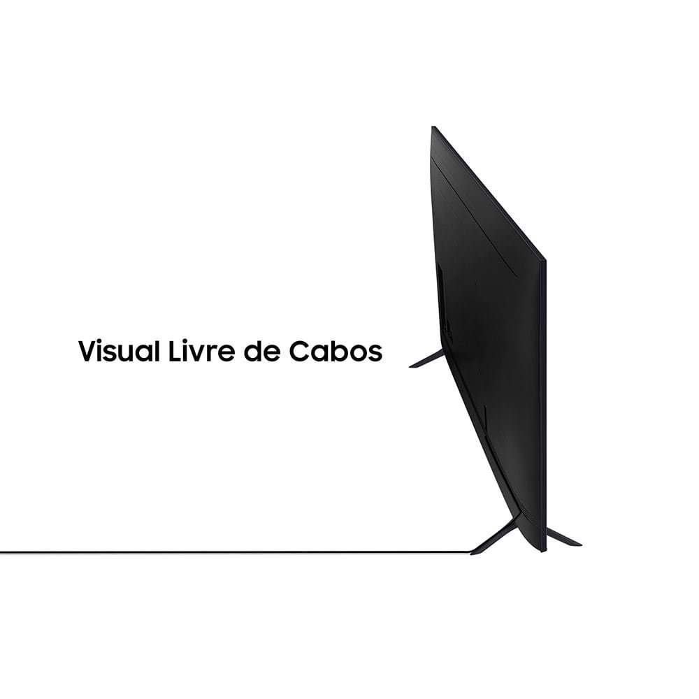 Smart TV 75" Samsung UN75AU7700GXZD 4K UHD HDR Crystal com Wi-Fi, 1 USB, 3 HDMI, Alexa Built In, Tela sem Limites, 60hz