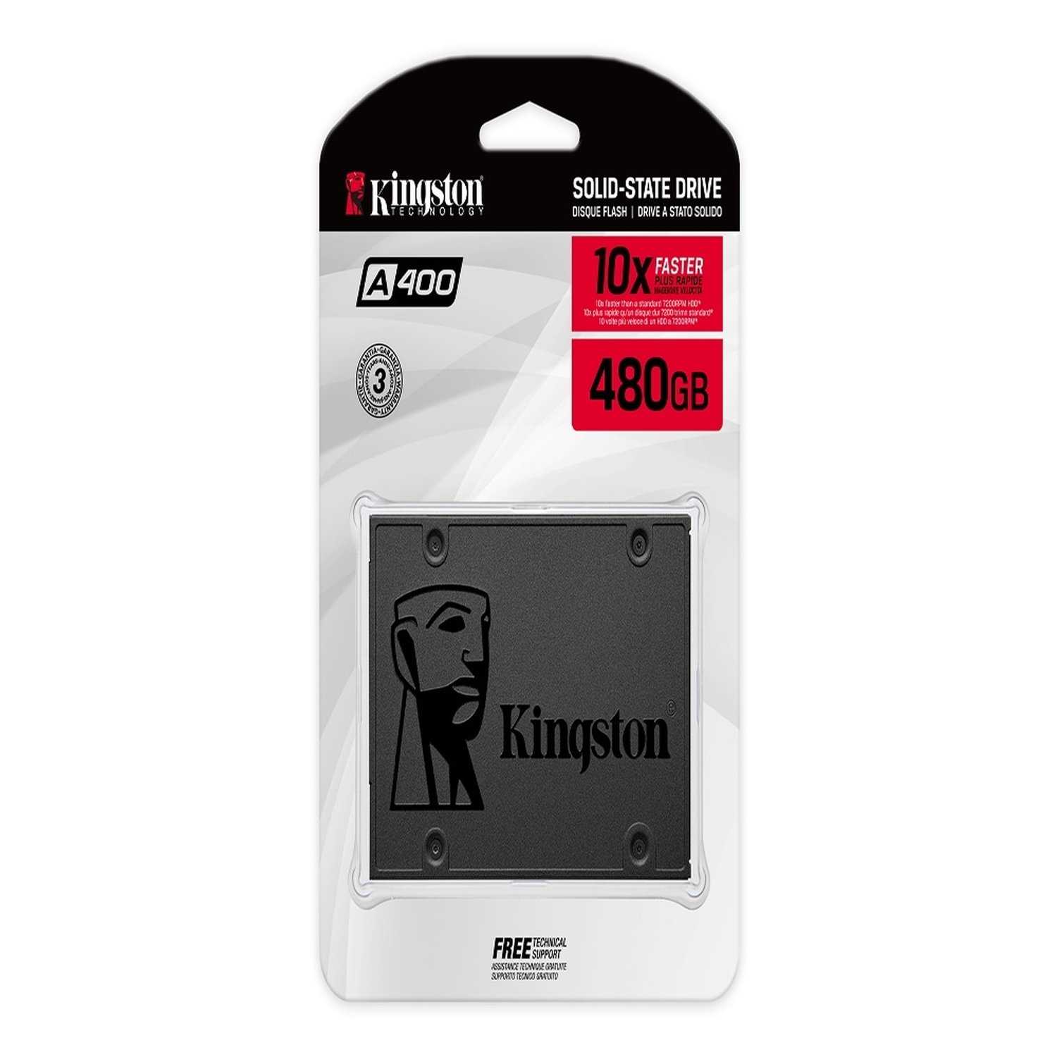 SSD Kingston A400 2.5" Gravação 450MB/S 480GB