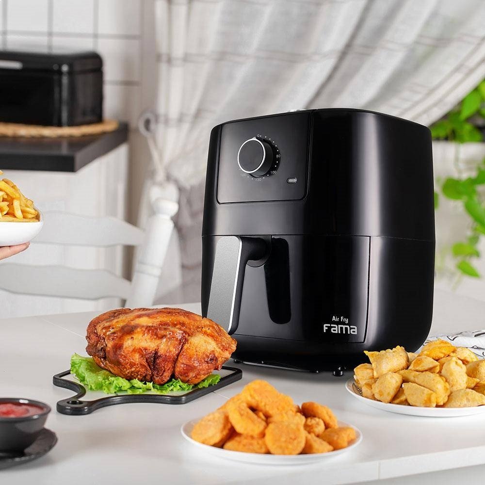 Fritadeira sem Óleo Air Fryer Fama FFR27P, 3 Litros, 1300W, Preto, 220V