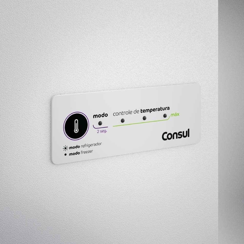 Freezer Horizontal Consul 414 Litros CHB42FB - 2 Portas, Controle Eletrônico Branco, 110V