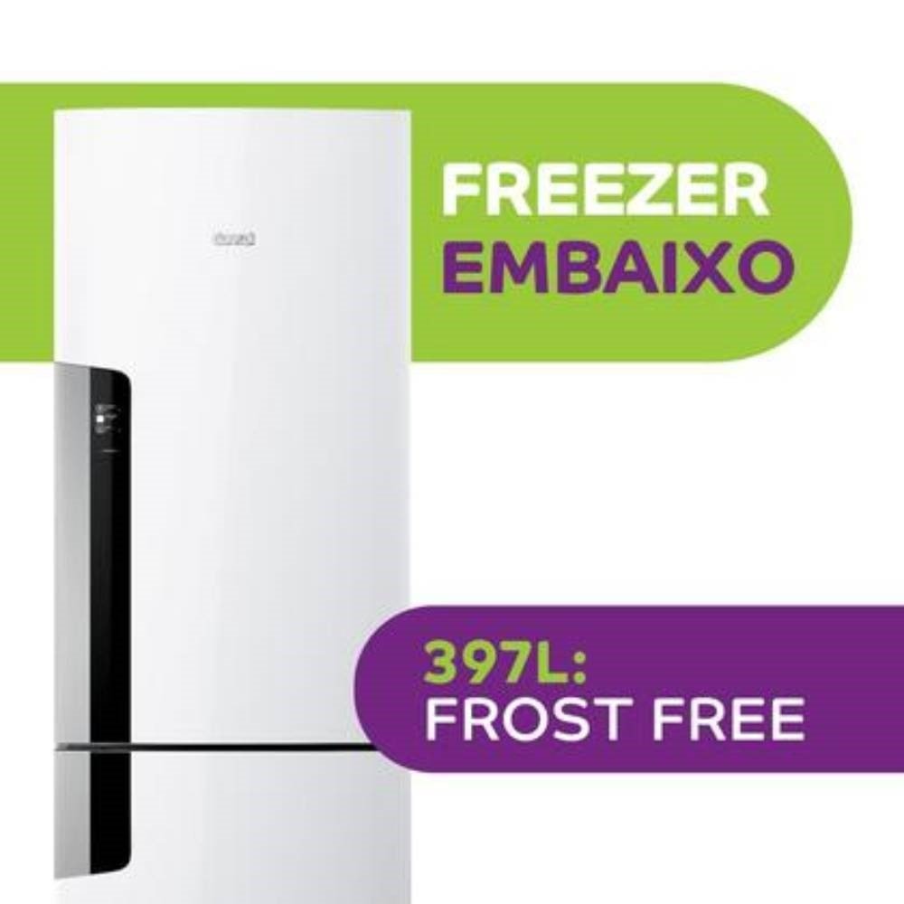 Geladeira/Refrigerador Consul 397 Litros CRE44BBANA, Frost Free, 2 Portas, Branco, 110V