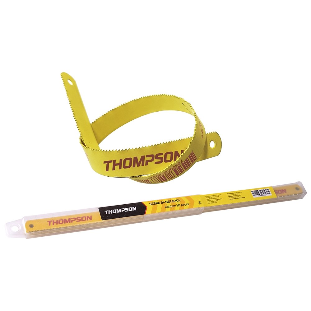 Segueta Thompson Bimetálica 18 Dentes - Embalagem com 10 Unidades