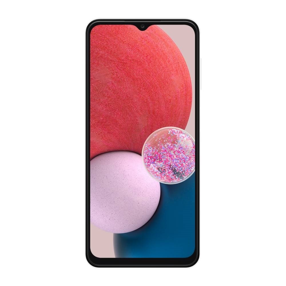 Smartphone Samsung Galaxy A13, Branco, Tela 6.6", 4G+Wi-Fi, And. 12, Câm. Tras. de 50+5+2+2MP, Frontal 8MP, 4GB RAM, 128GB