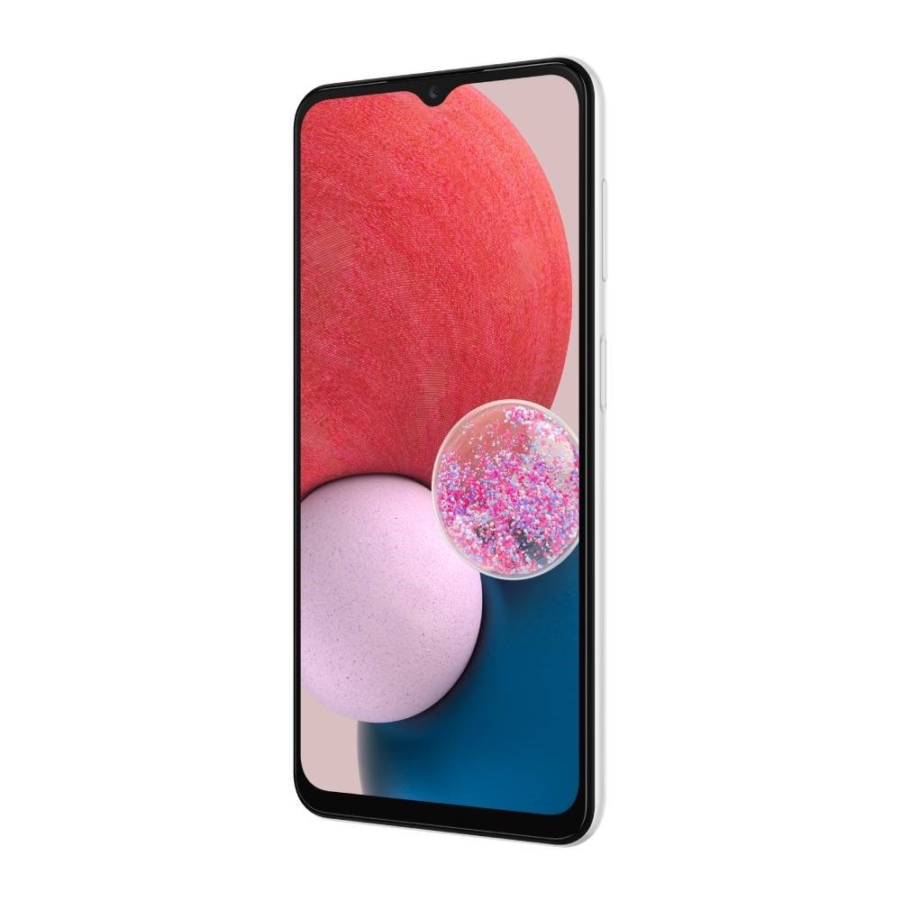 Smartphone Samsung Galaxy A13, Branco, Tela 6.6", 4G+Wi-Fi, And. 12, Câm. Tras. de 50+5+2+2MP, Frontal 8MP, 4GB RAM, 128GB