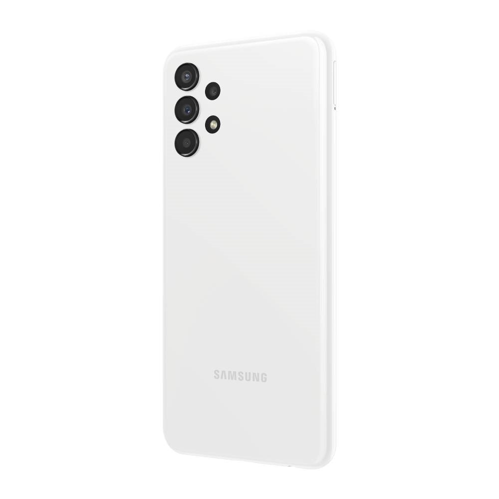 Smartphone Samsung Galaxy A13, Branco, Tela 6.6", 4G+Wi-Fi, And. 12, Câm. Tras. de 50+5+2+2MP, Frontal 8MP, 4GB RAM, 128GB