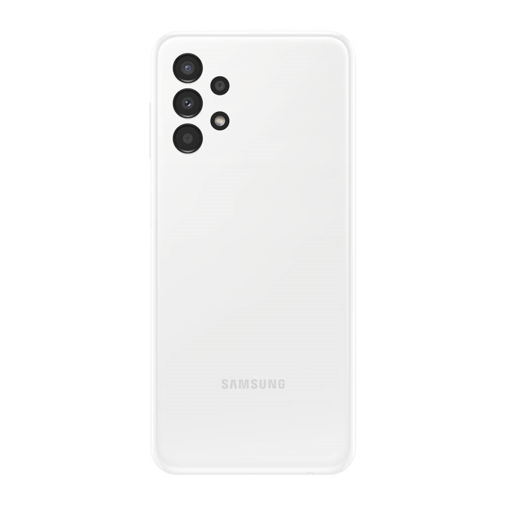 Smartphone Samsung Galaxy A13, Branco, Tela 6.6", 4G+Wi-Fi, And. 12, Câm. Tras. de 50+5+2+2MP, Frontal 8MP, 4GB RAM, 128GB