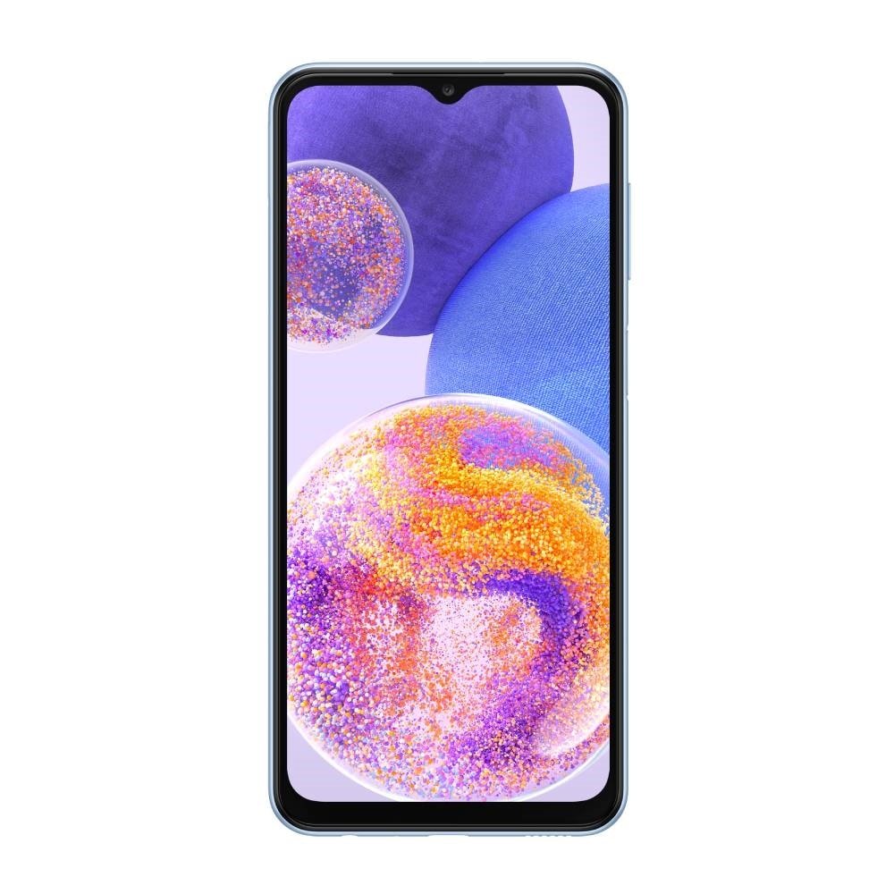 Smartphone Samsung Galaxy A23 Azul, Tela 6.6" - 4G+Wi-Fi+NFC, And. 12, Câm. Tras em 50+5+2+2MP, Frontal 8MP, 4GB RAM, 128GB