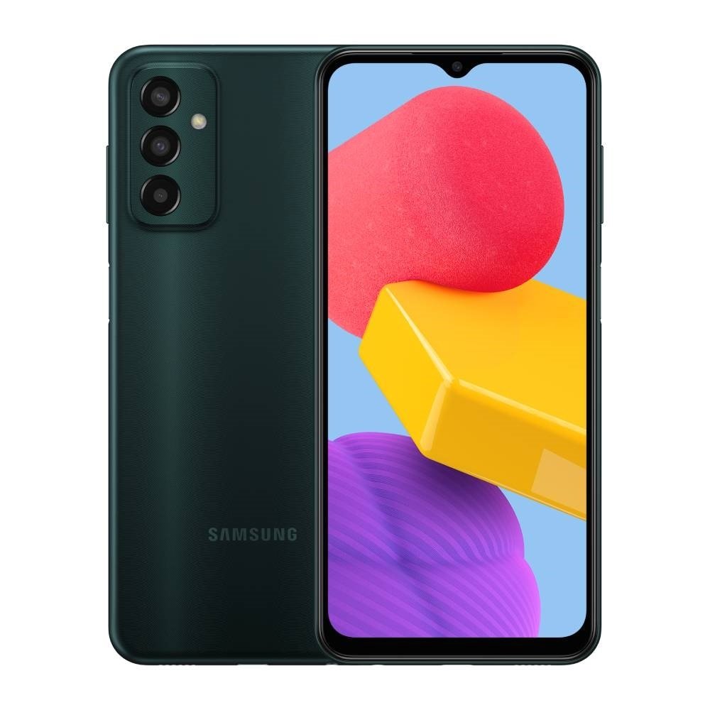 Smartphone Samsung Galaxy M13 Verde, Tela 6.6", 4G+Wi-Fi, And. 12, Câm. Tras. de 50+5+2MP, Frontal de 8MP, 4GB RAM, 128GB