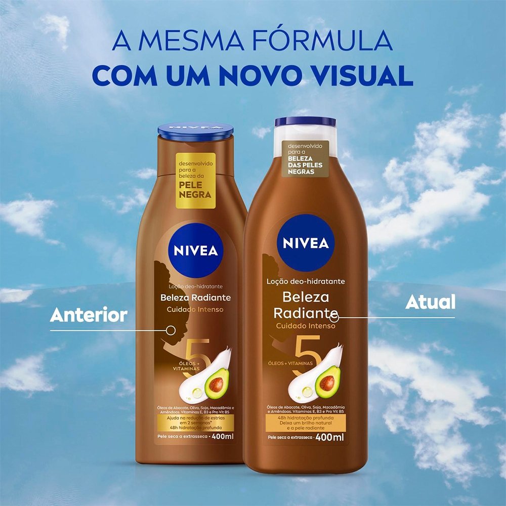 Hidratante Nivea Beleza Radiante Cuidado Intenso 400ml