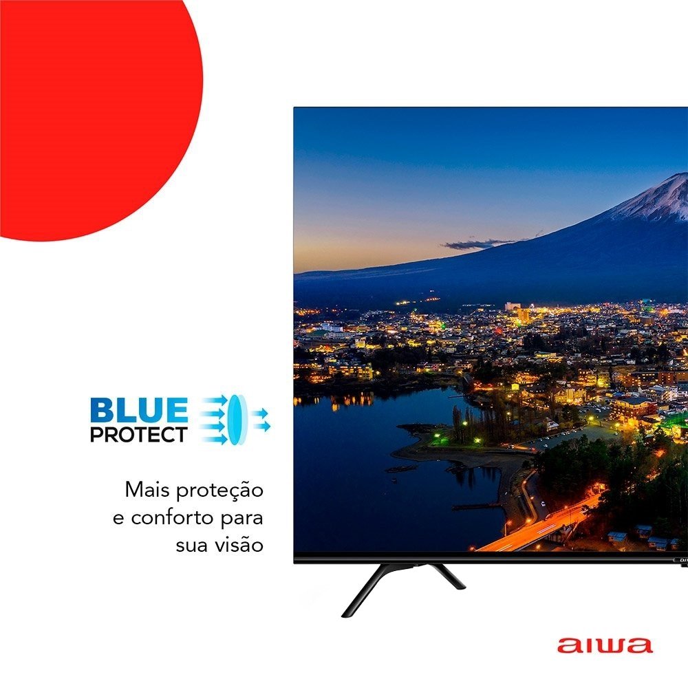 Smart TV DLED 55" Aiwa AWS-55, 4K, Wi-Fi, 4 HDMI, 2 USB, Controle por Voz, 60Hz