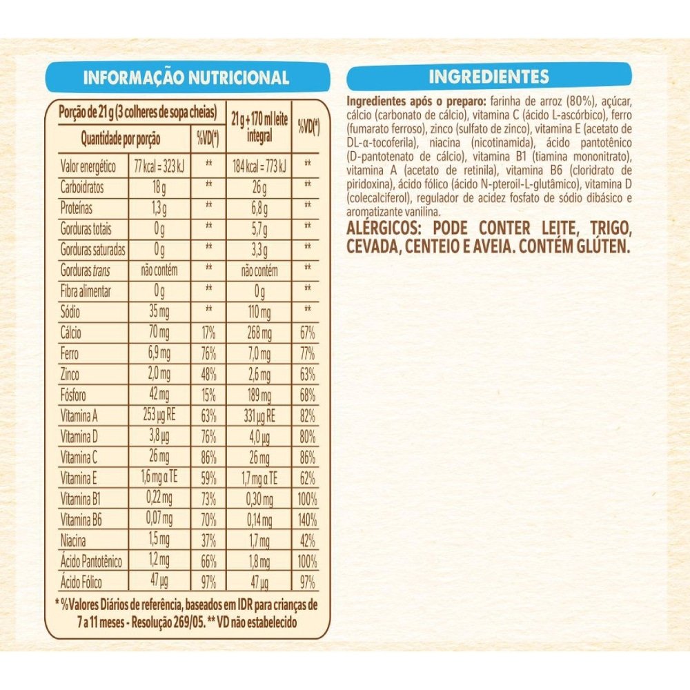 Mucilon de Arroz 360g