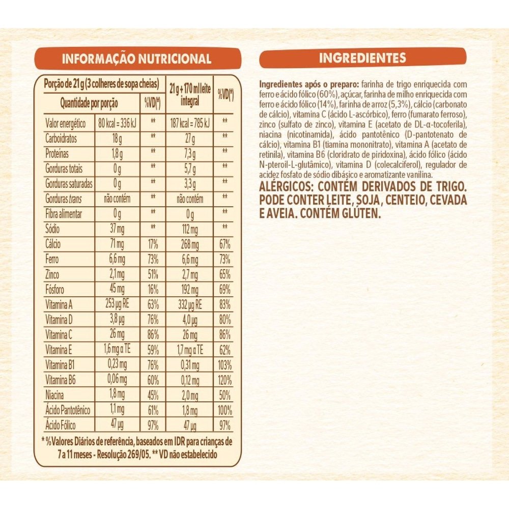 Mucilon de Cereais 360g