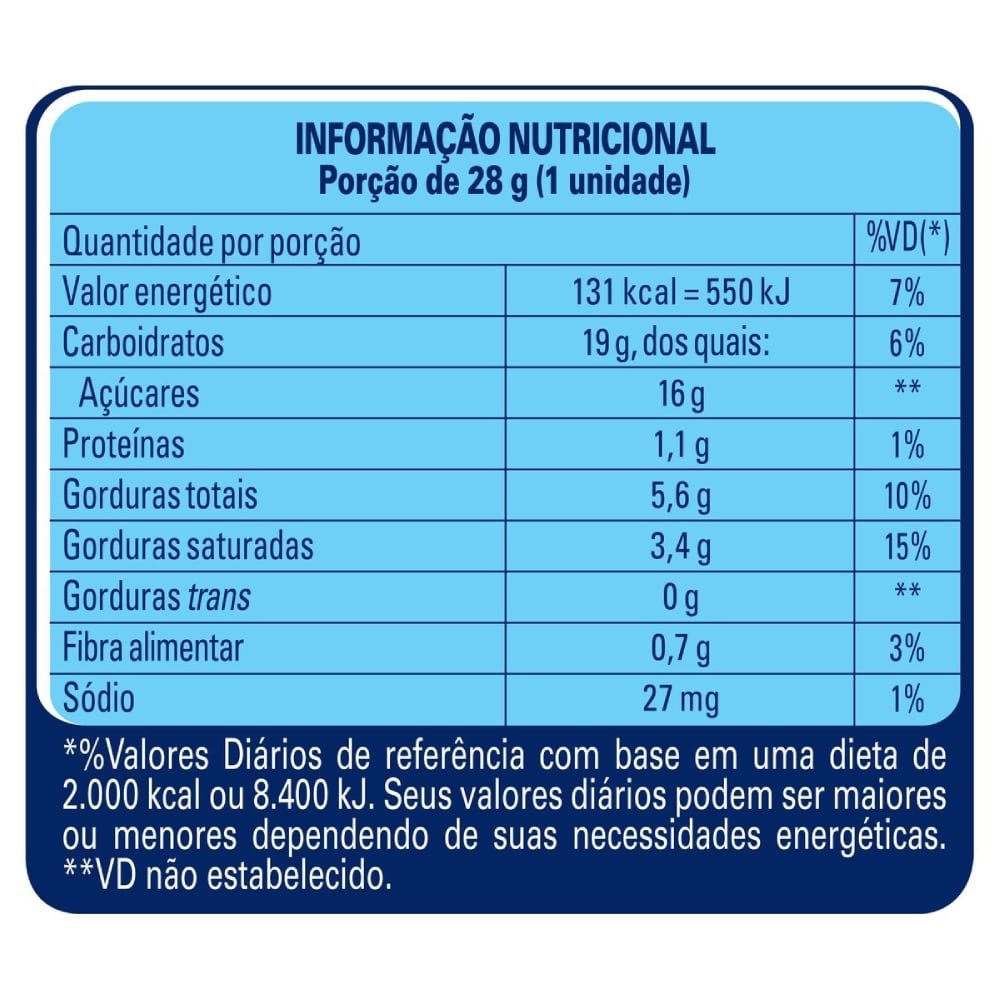 Chocolate Lollo 28g Embalagem com 30 Unidades