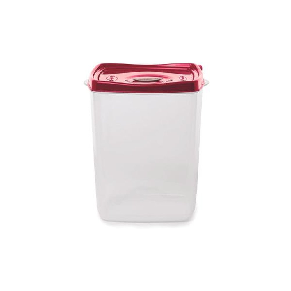 Pote Porta Mantimentos 8L Plasvale - Vermelho