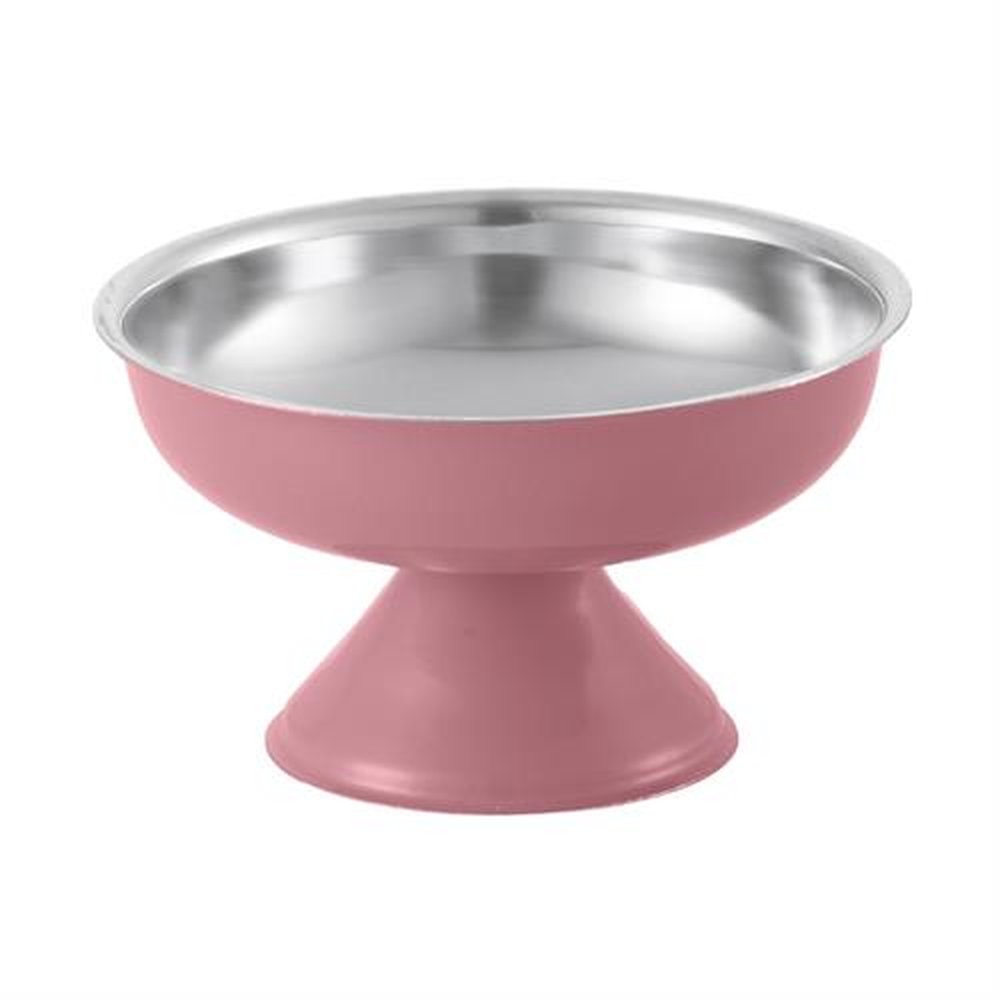 Taça Sorvete e Sobremesa 180ml Color em Inox Attuale by Plasvale - Rosa