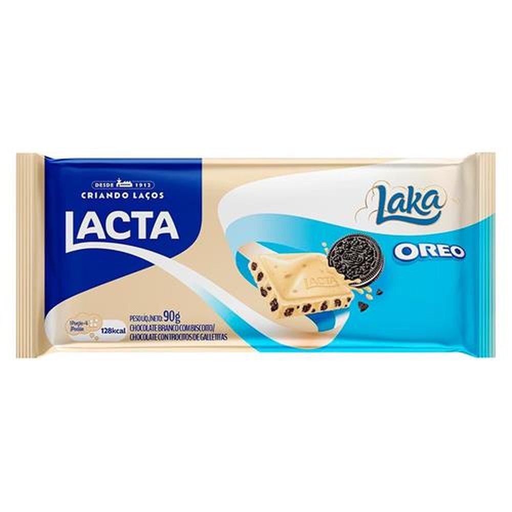 Chocolate Lacta Laka Oreo 90g Embalagem com 17 Unidades