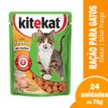 Ração Kitekat Frango Adulto 70g - Embalagem com 24 Unidades