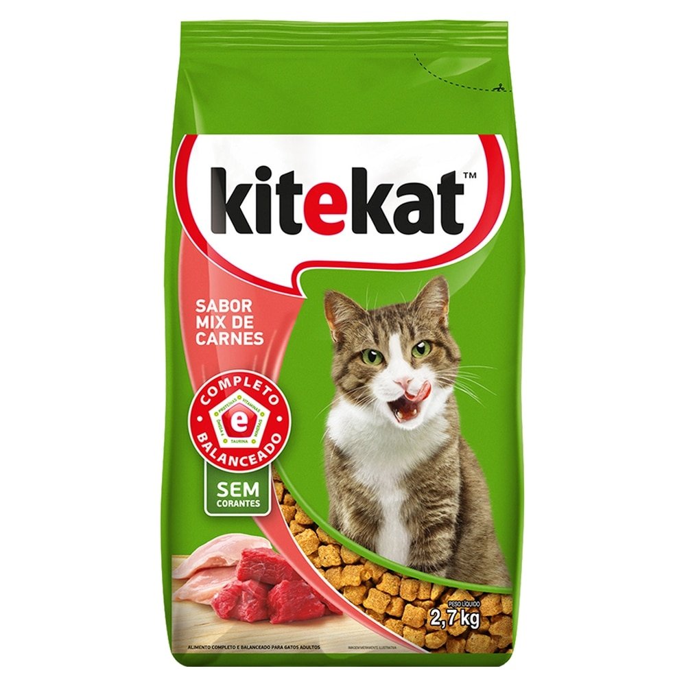 Ração Kitekat Mix de Carnes 2,7kg