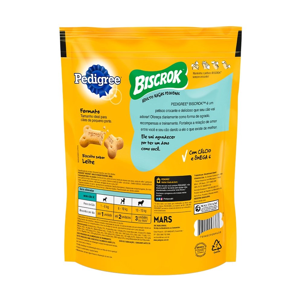 Ração Pedigree Biscrok Adulto Raças Pequenas 150g