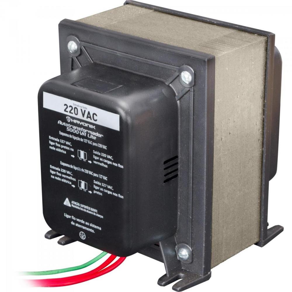 Autotrafo Universal 5000VA Lite Preto HAYONIK