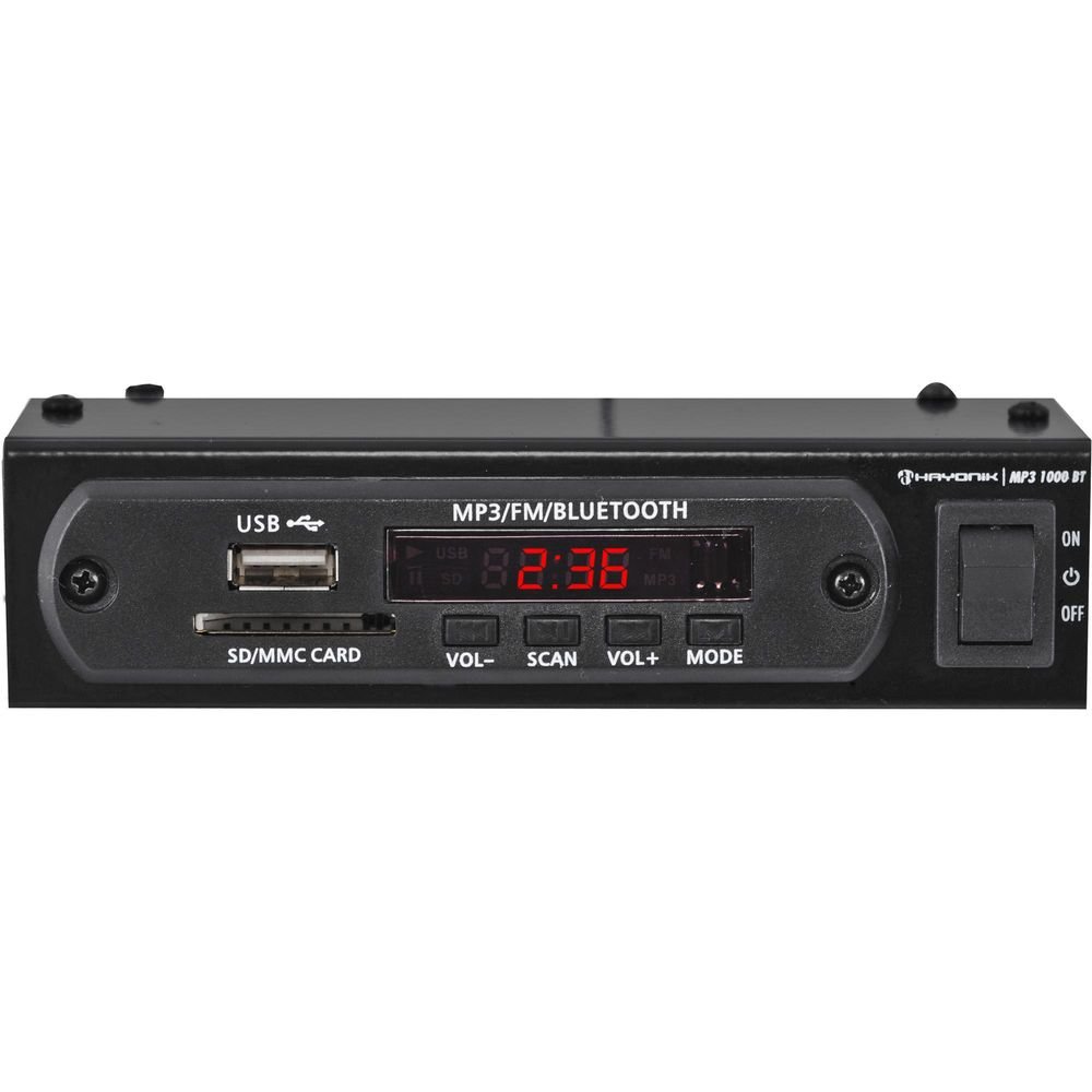 Módulo Pré Amplificador C/ FM/USB/MP3/Bluetooth MP3 1000BT Preto HAYONIK