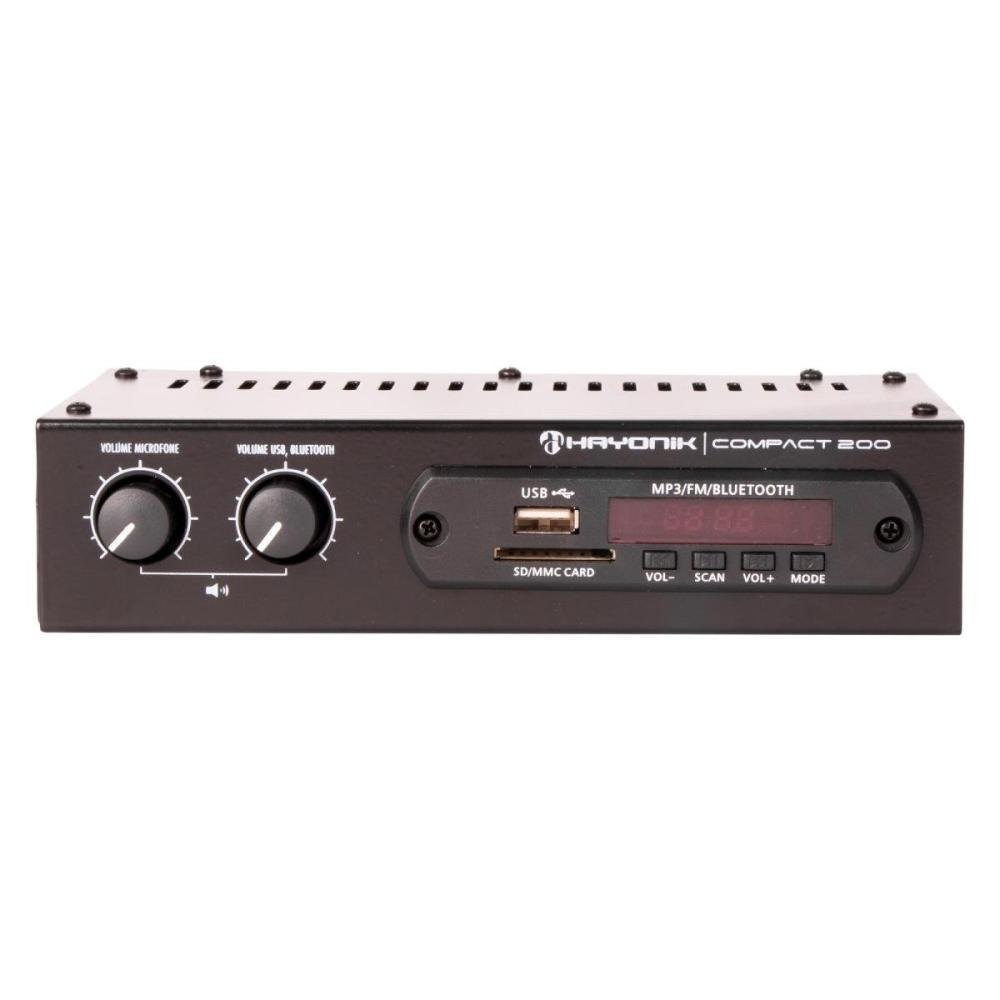 Amplificador Hayonik Compact 200 20W Rms Com Bluetooth