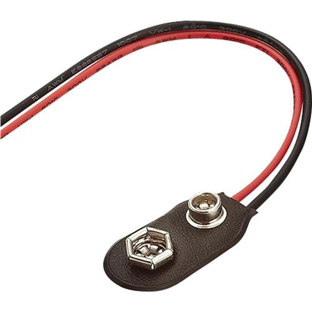 Clip para Bateria 9v com Fios Cn0144sc20 Preto/Vermelho Timrich