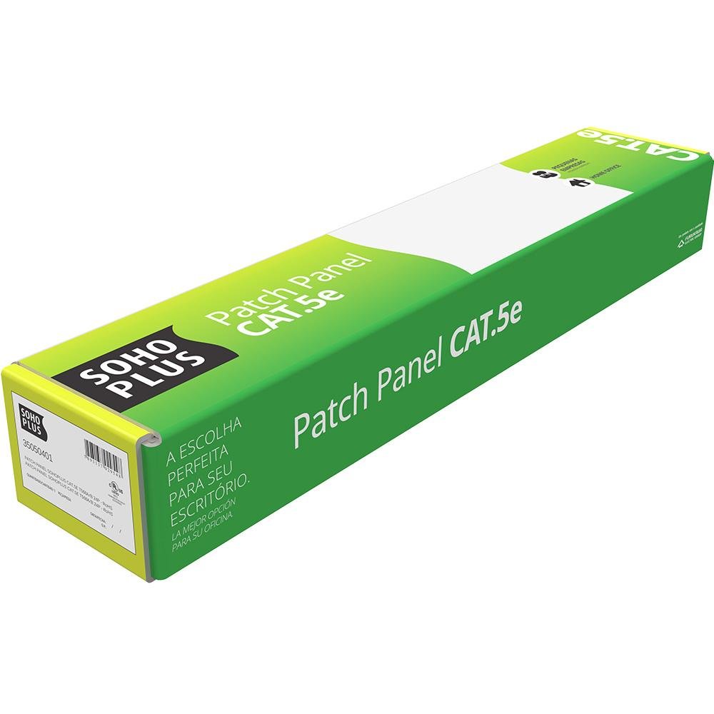 Patch Panel Furukawa Sohoplus Cat5e 24 Portas T568a/b Rohs