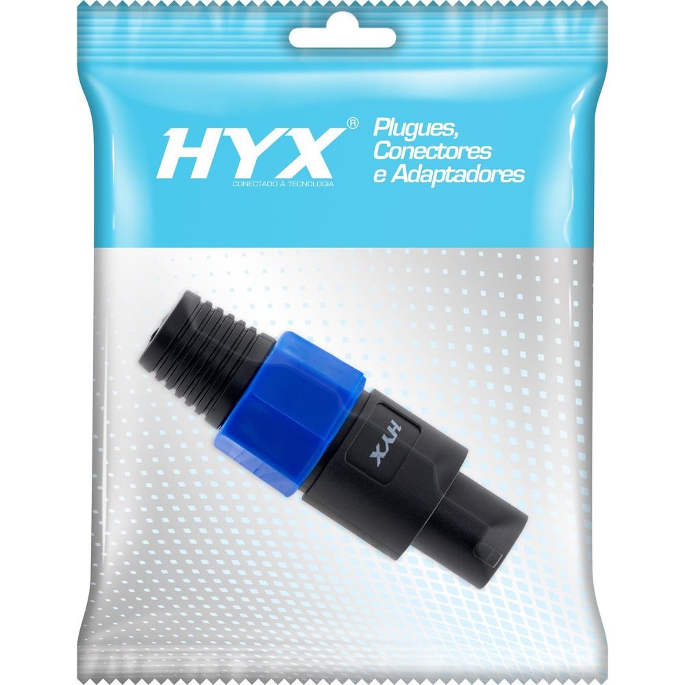 Conector Speakon Macho 4 Pólos HP002 HYX