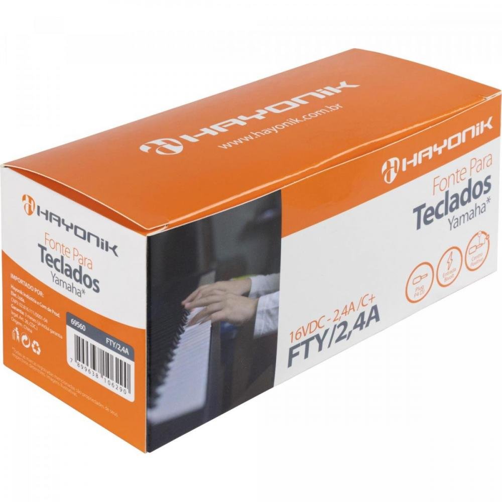 Fonte Chaveada Para Teclado Yamaha 16VDC FTY/2,4A Hayonik