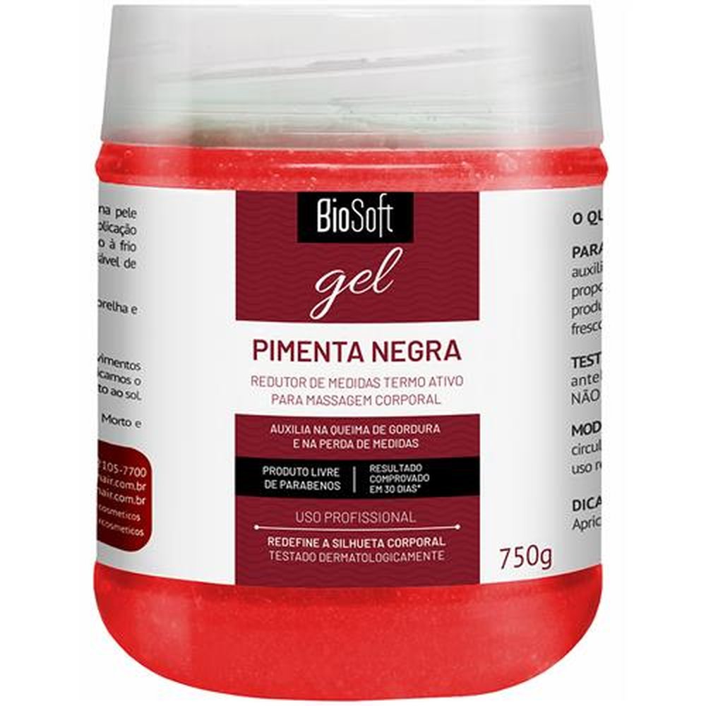 Gel Pimenta Negra Bio Soft 750g