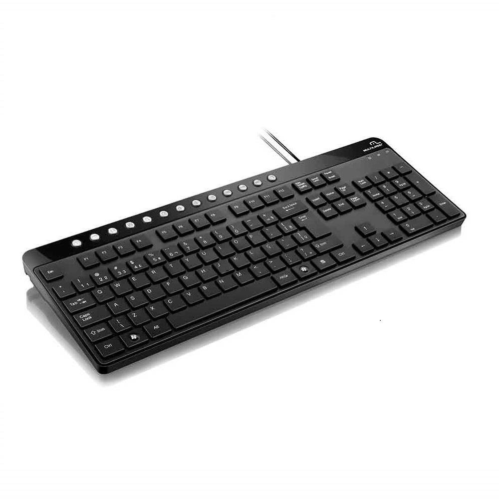 Teclado Multilaser Usb Multimídia Chocolate Usb - TC143