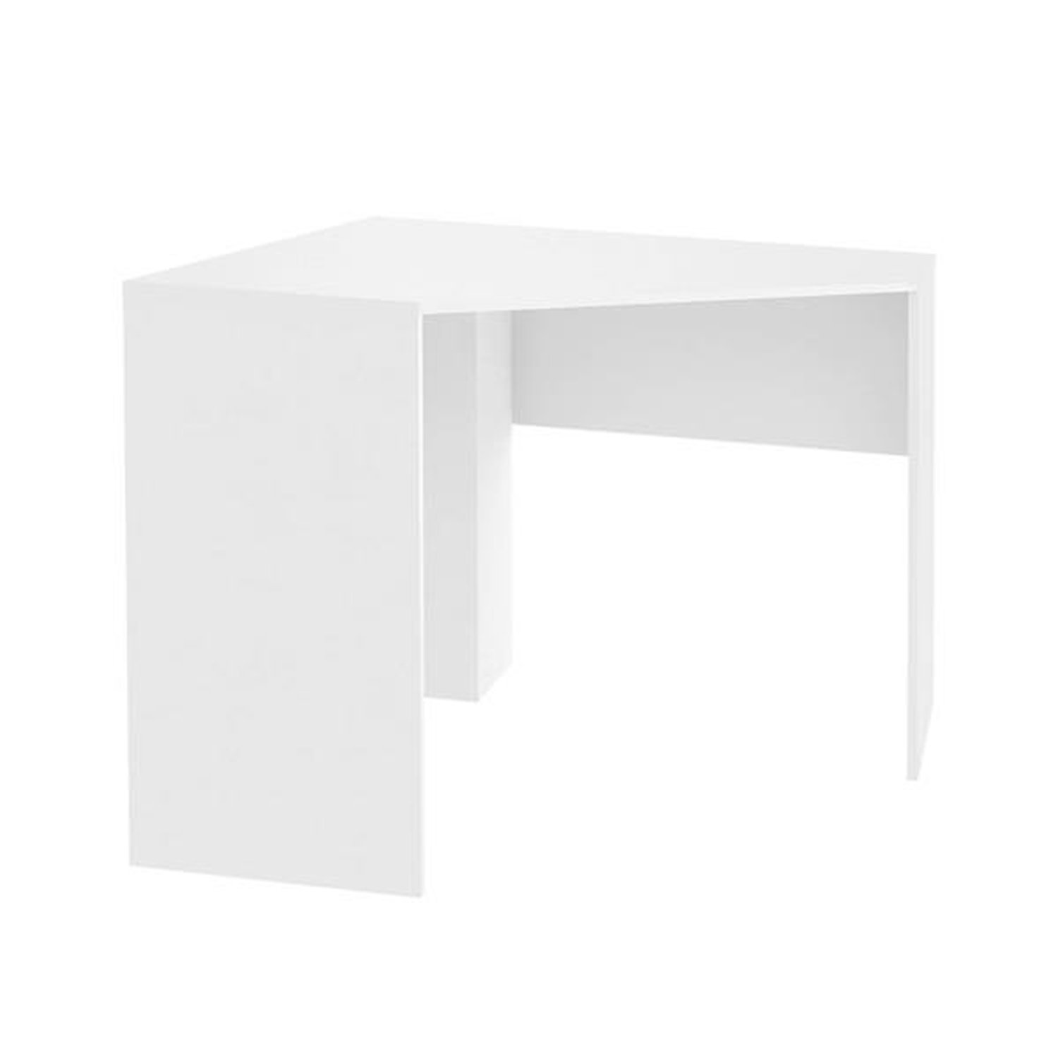 Mesa de Canto para Computador 90x90cm Branco Fosco - EI076