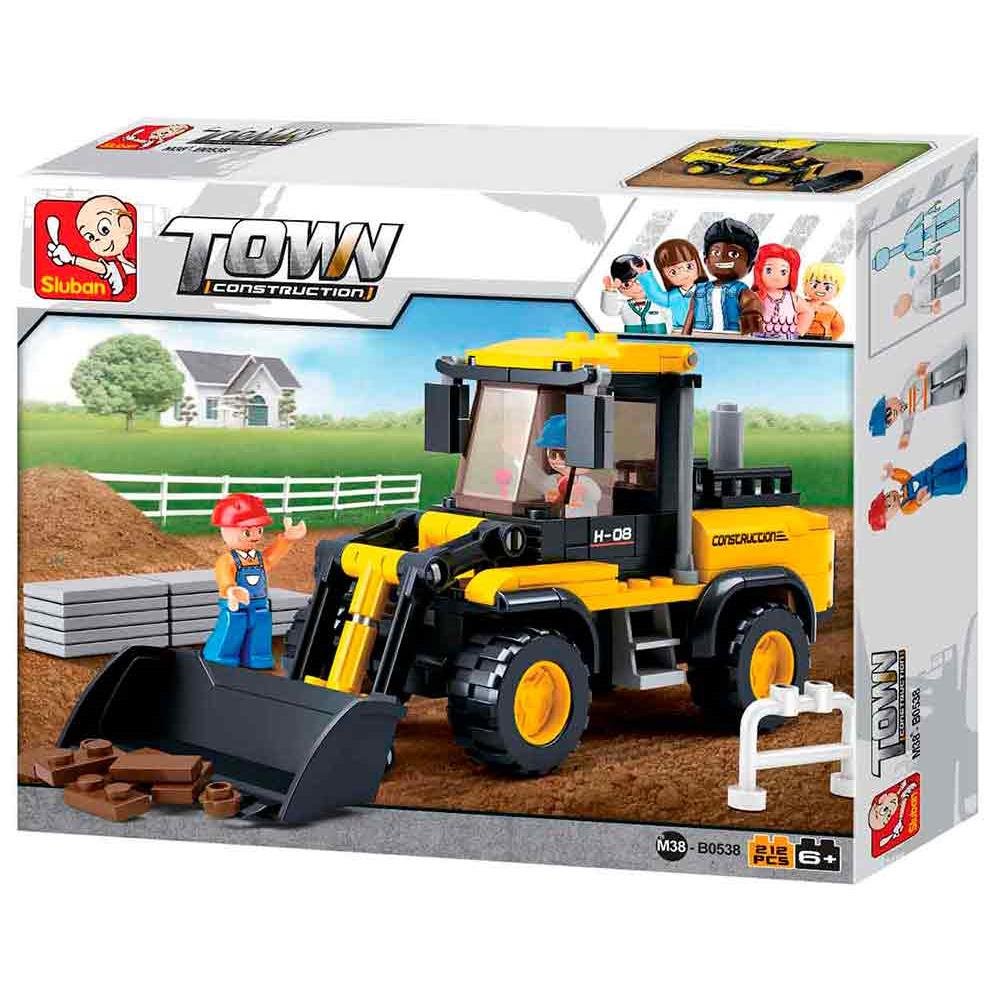 Blocos de Montar Construção Empilhadeiras 212 Peças Indicado para +6 Anos Material Plástico Colorido Multikids - BR827