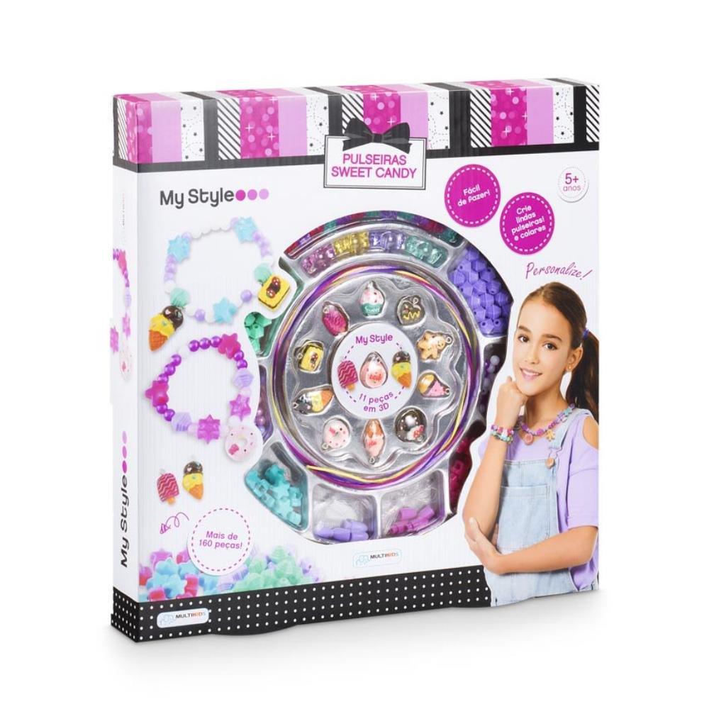 My Style Pulseiras Sweet Candy 160 Peças Indicado para +5 Anos Multikids - BR1118