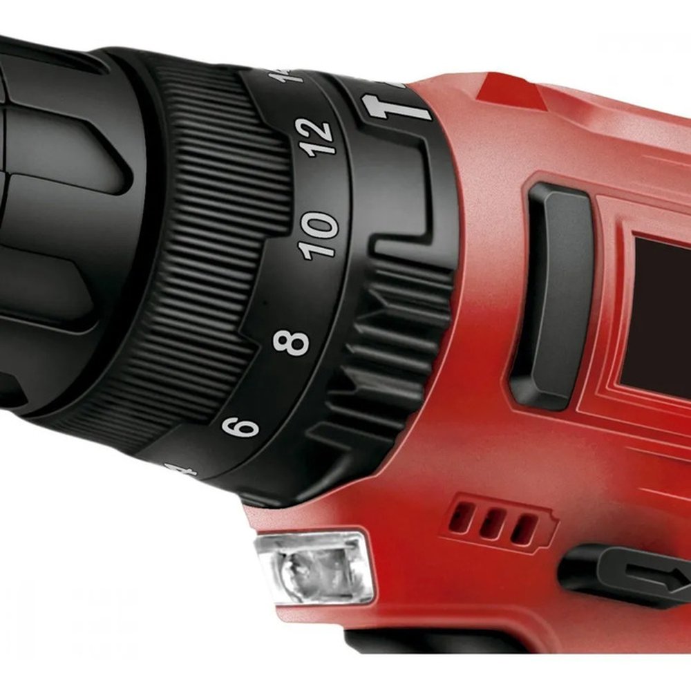 Parafusadeira E Furadeira Com Impacto 12v 2 Velocidades Led+Maleta - HO099