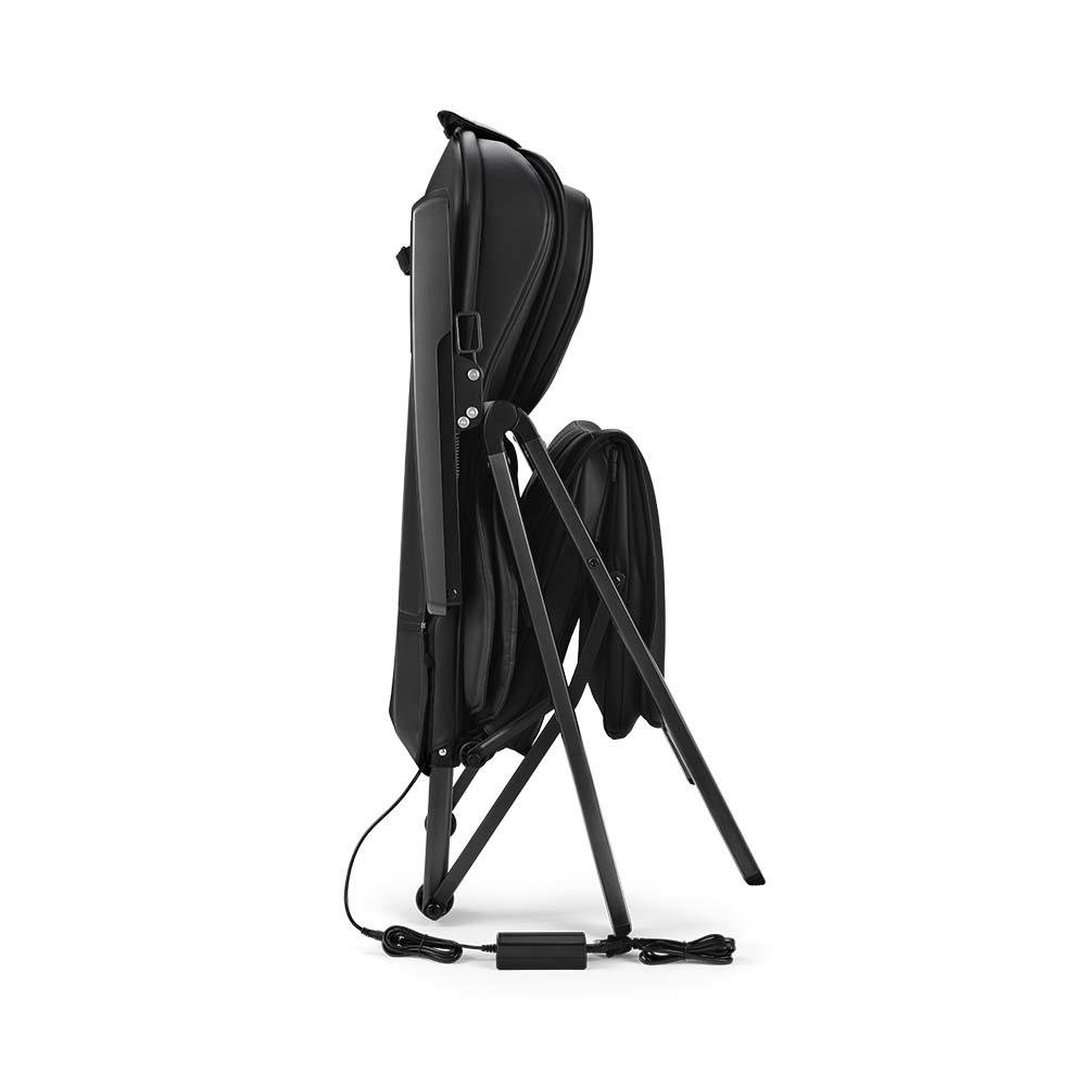 Cadeira de Massagem Dobrável com Aquecimento e Vibração Portátil Preta Multilaser - HC199