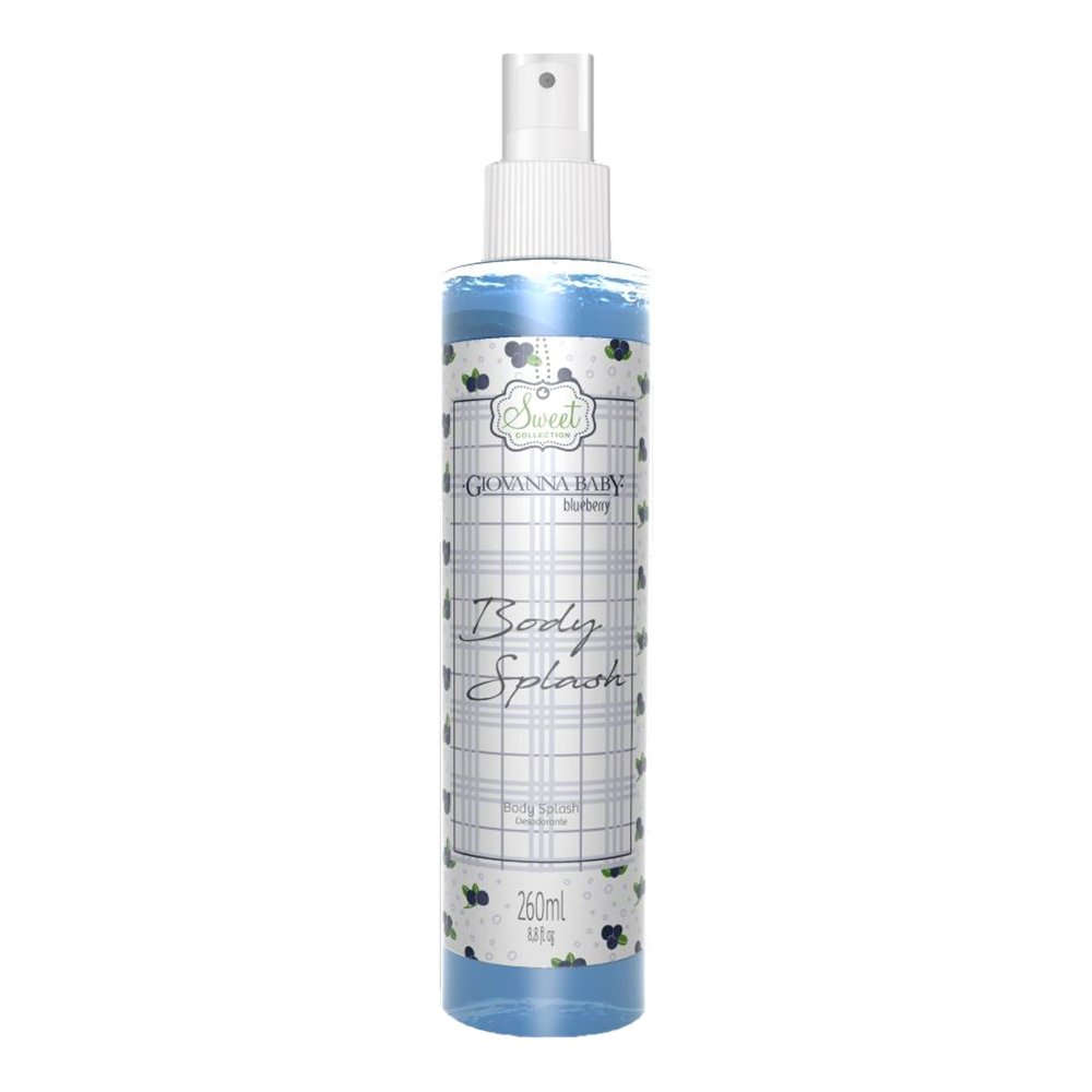 Desodorante Giovanna Baby Corporal Body Splash Blueberry 260ml