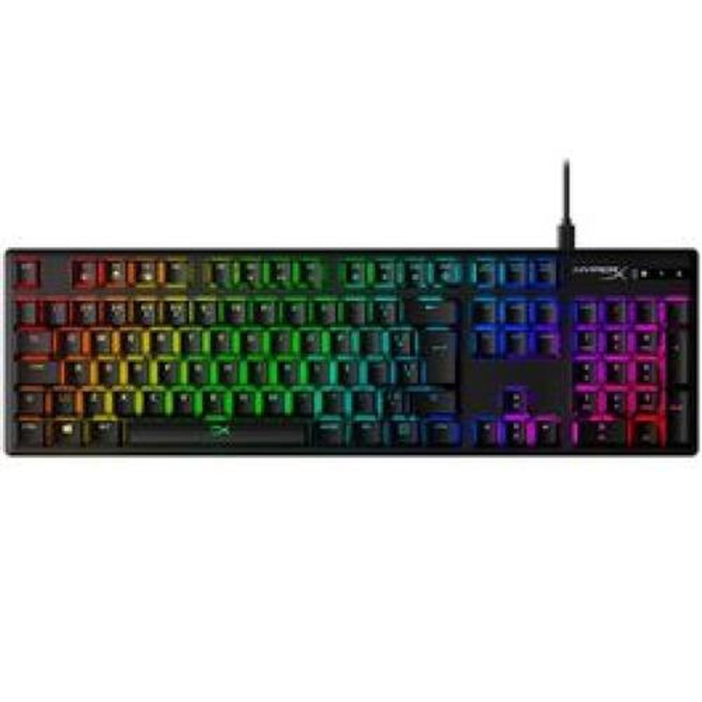 Teclado Mecânico Gamer HyperX Alloy Origins, RGB, Switch HyperX Red, ABNT2 - HX-KB6RDX-BR
