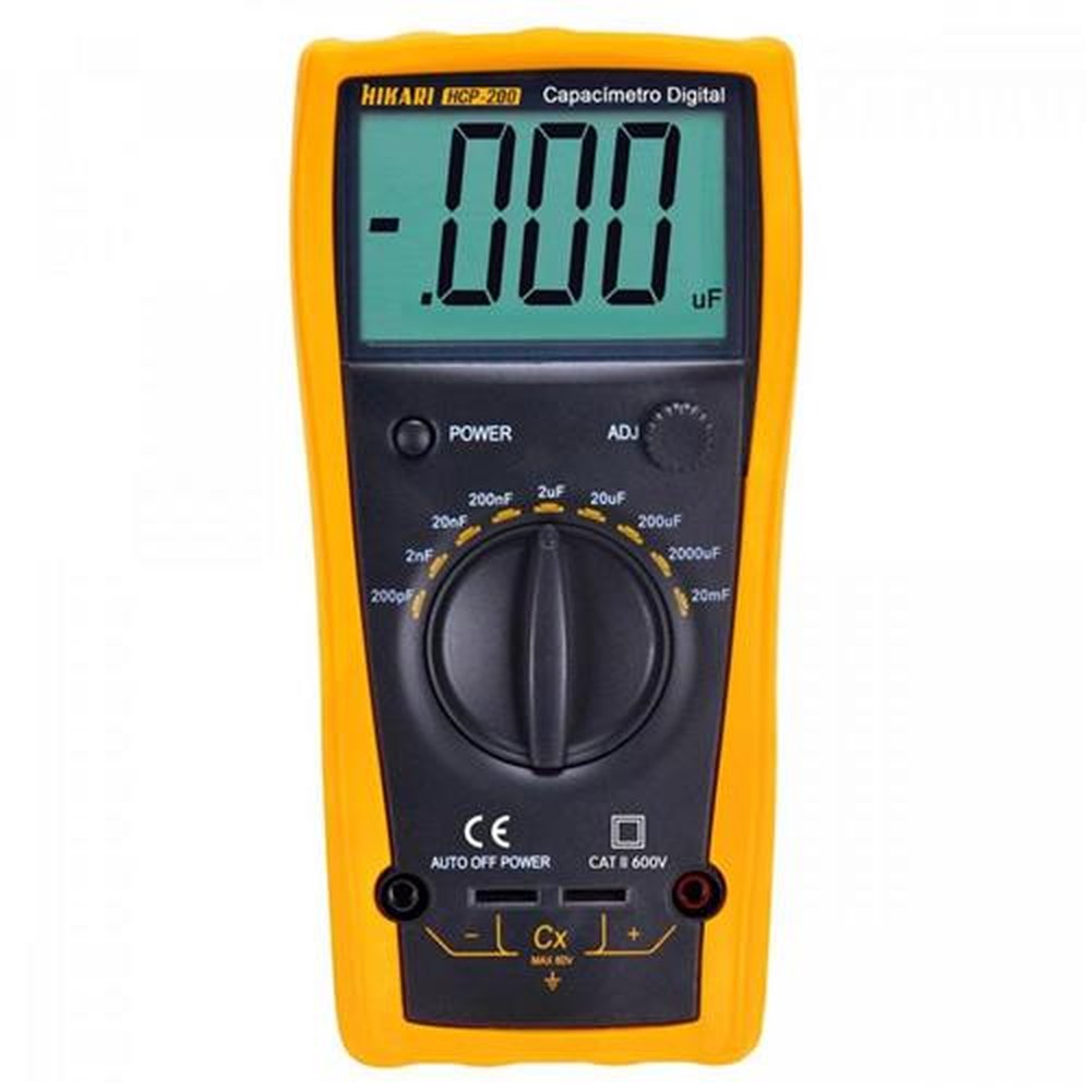 Capacímetro Digital Hcp200 Amarelo Hikari