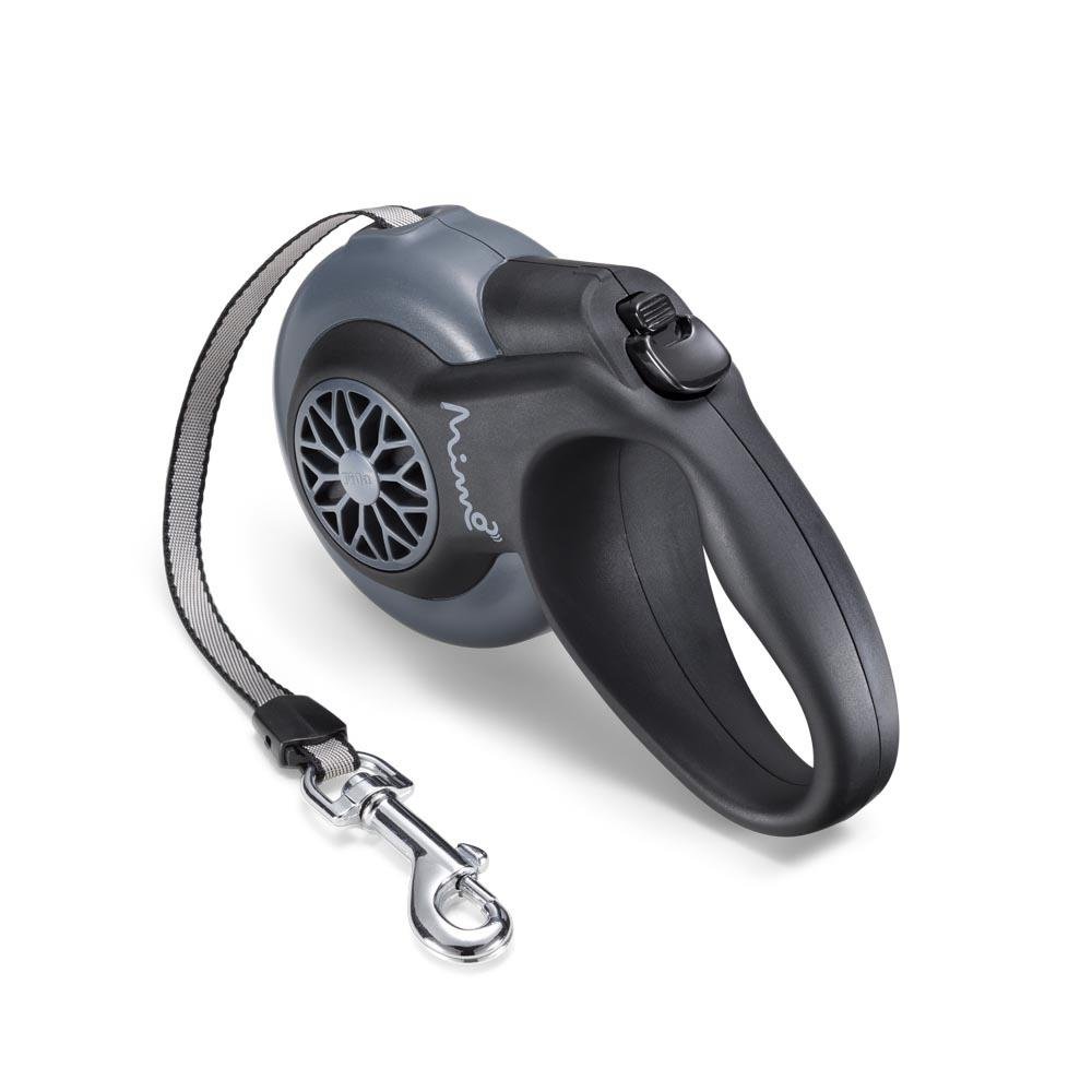Guia Retratil Smart Walk Sistema ABS Emborrachada Fita 5m ate 25kgs M Preto Mimo Conceito - PP038