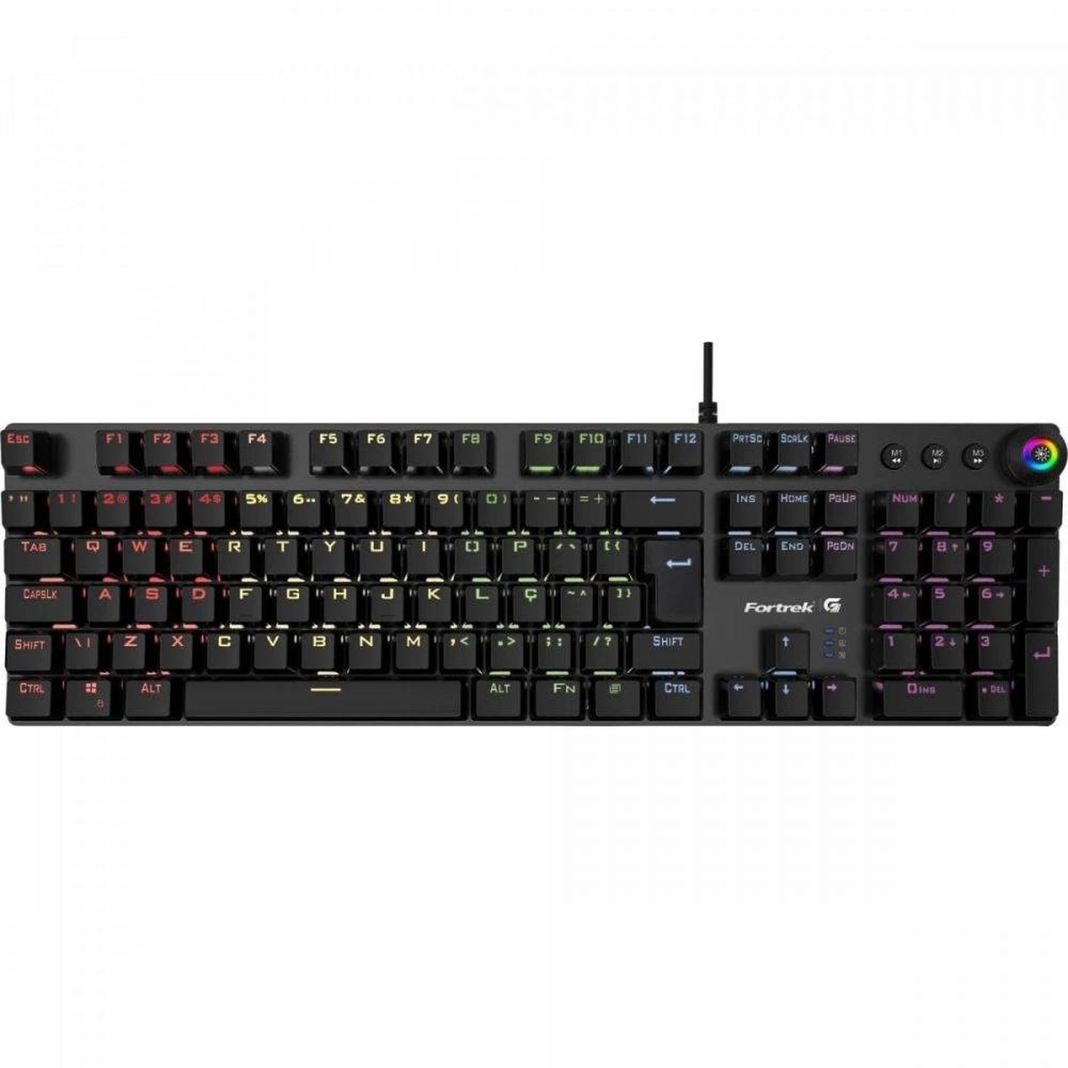 Teclado Gamer Mecanico Fortrek K7 Plus Black Edition RGB
