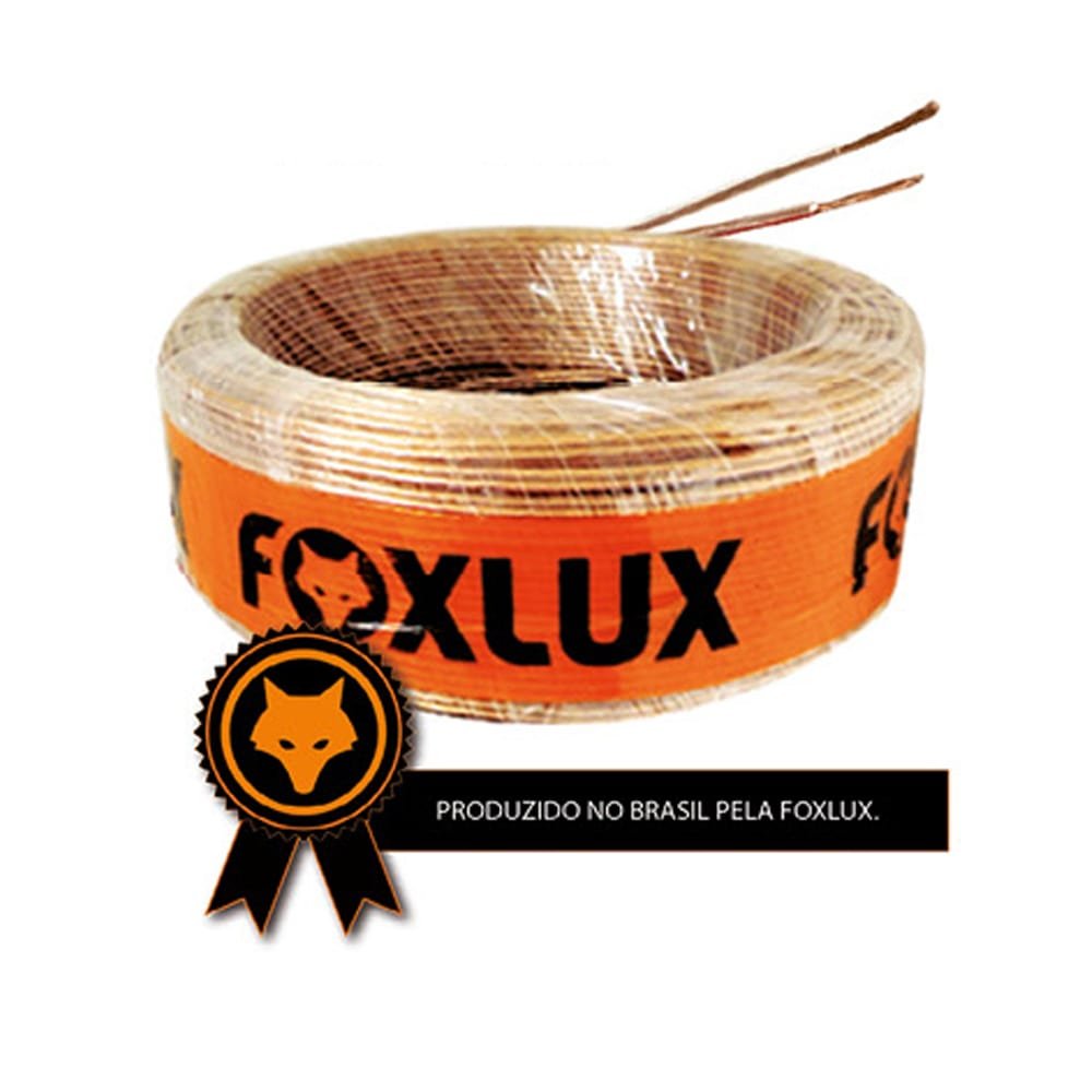 fio bicolor 2,5mm (2x12 awg) 100 metros