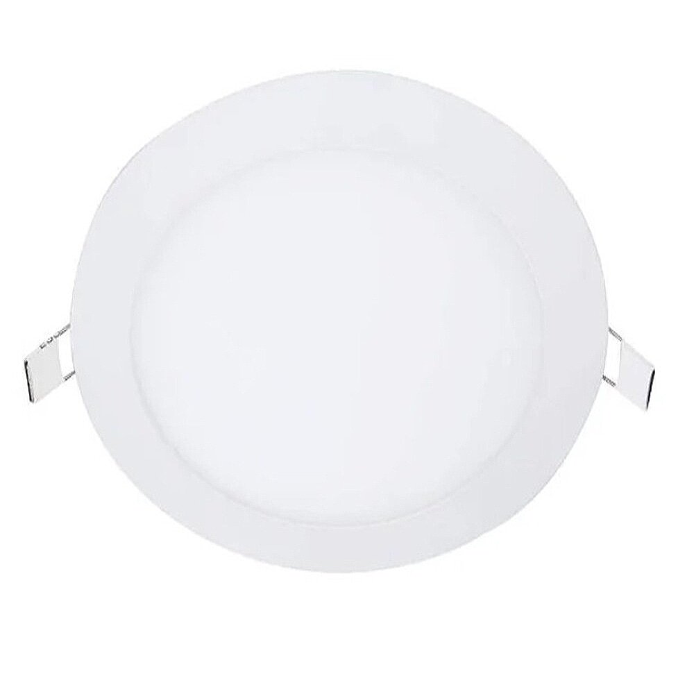 Plafon Painel Foxlux LED 12cm Redondo Embutir 6W 6,5K