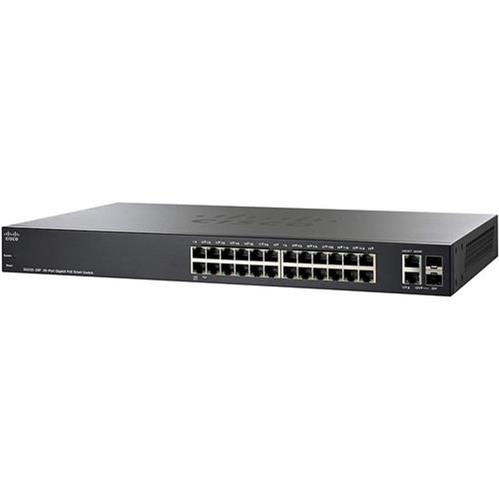 Distribuidor De Conexoes Para Redes Cisco Sg220-26p 26-port Fgigabit Poe Smart Switch
