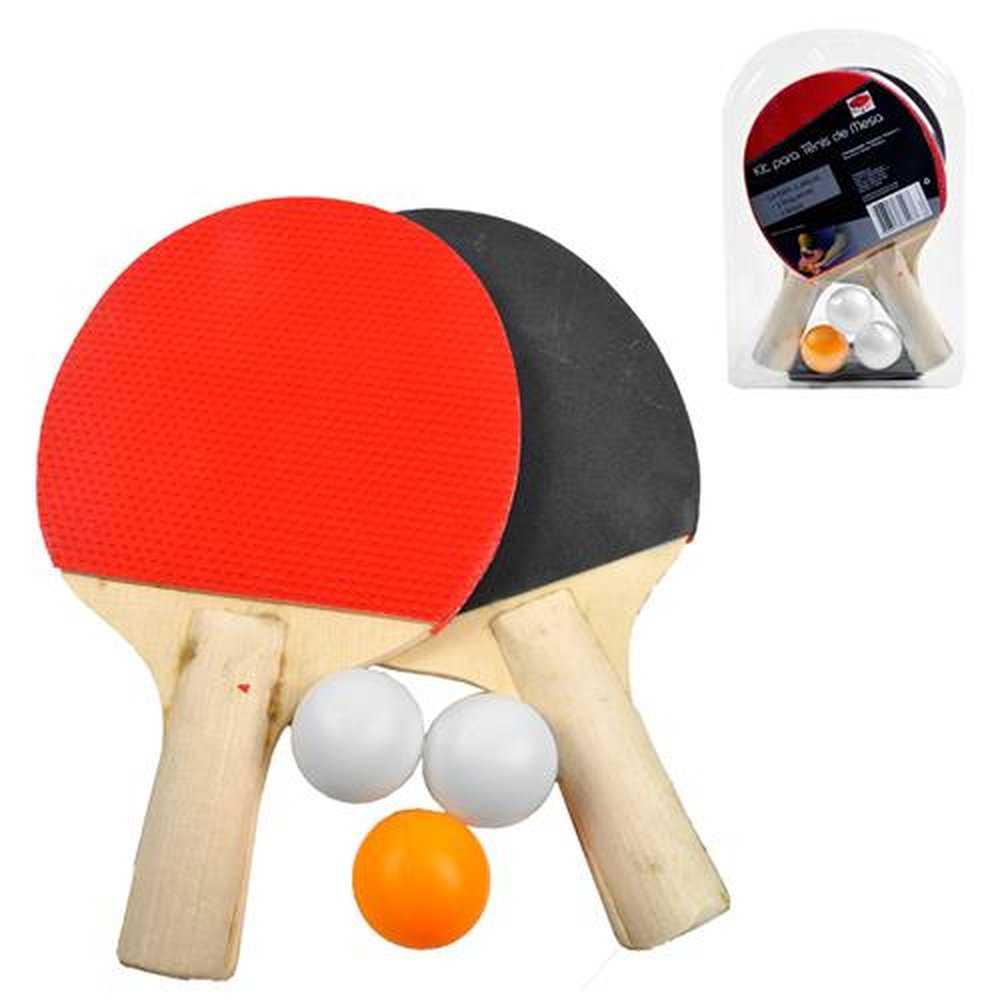 Kit Ping Pong Com Raquetes E Bolinhas
