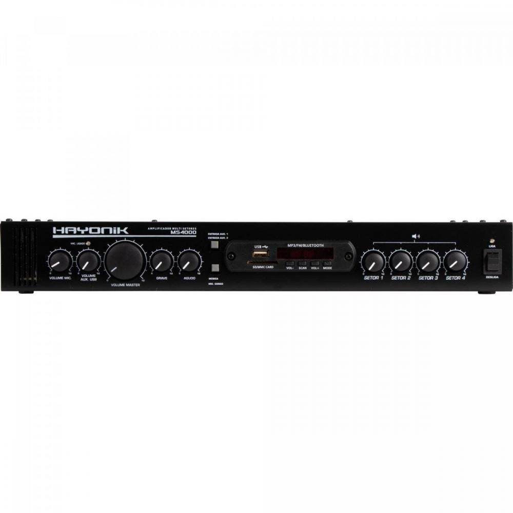 Amplificador Hayonik Ms4000 400W Rms Multisetores Un.Venda: Pc/1