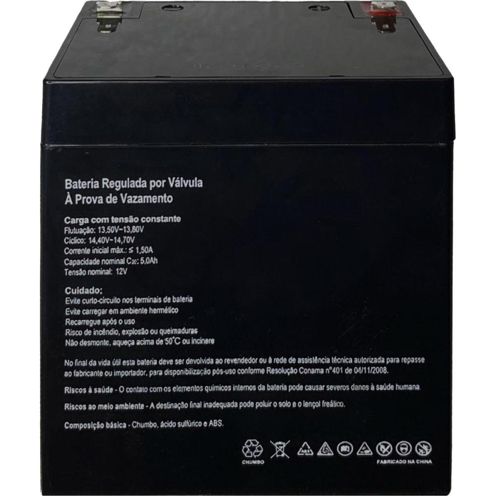 Bateria Selada 12V 5Ah SP12-5 SecPower Un.Venda: PC/1