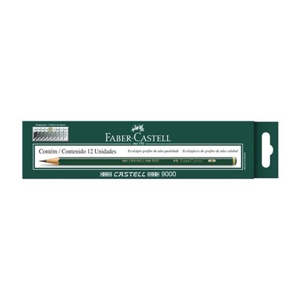 Ecolapis Grafite Alta Qualidade 9000 Faber-Castell 2B